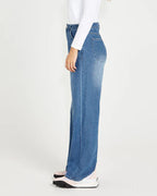 Sass | Emerald High Waisted Wide Leg Jeans - 80 Wash