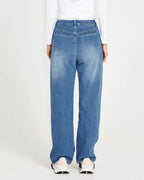 Sass | Emerald High Waisted Wide Leg Jeans - 80 Wash