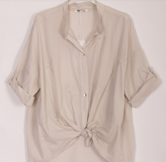 The Cottage Collection | Beige - Khloe Cotton Shirt