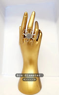 M & D Jewellery | Daisy Ring - Clear with Silver Centre