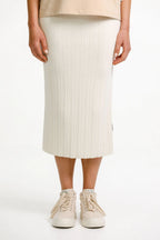 Home-Lee | Cream Tube Skirt