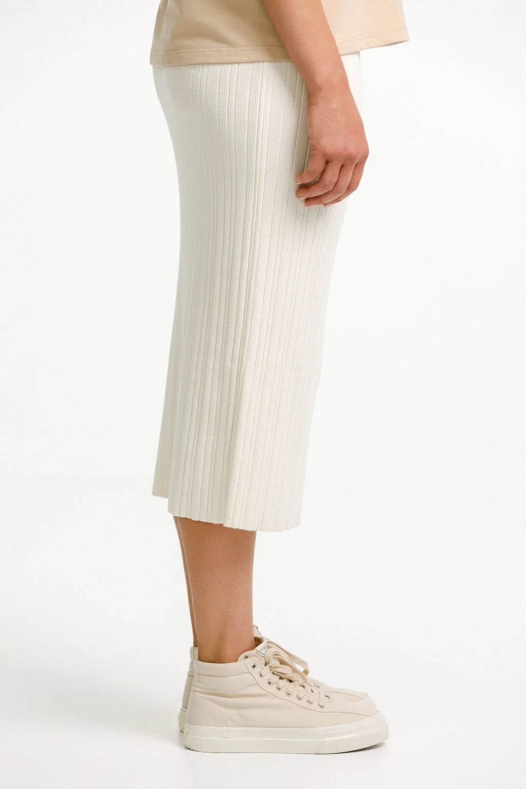 Home-Lee | Cream Tube Skirt