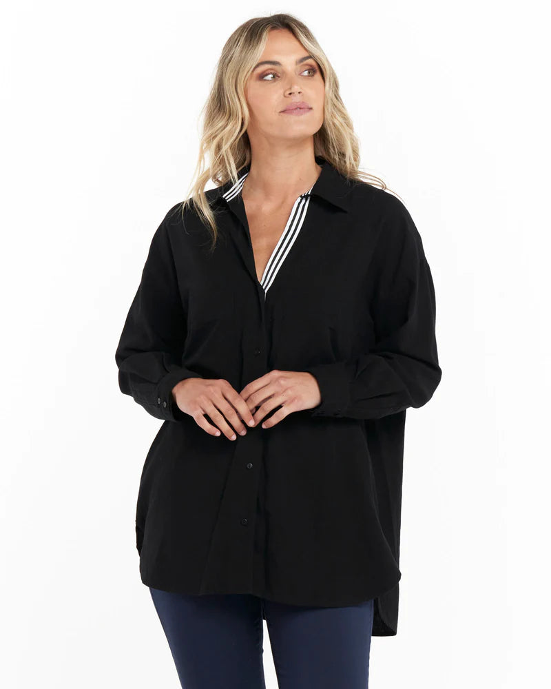 Betty Basics | Black Zara Shirt