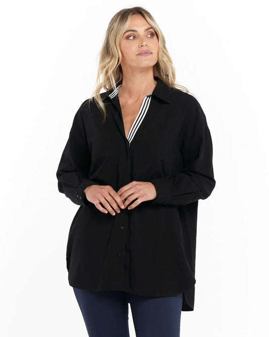 Betty Basics | Black Zara Shirt