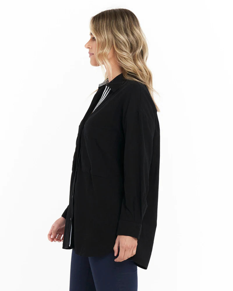 Betty Basics | Black Zara Shirt