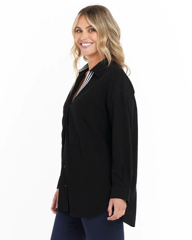 Betty Basics | Black Zara Shirt