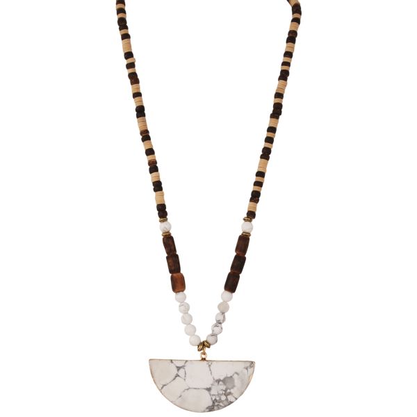 The Cottage Collection | Aztec Necklace - White