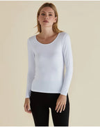 Betty Basics | White - Kelli Long Sleeve Top
