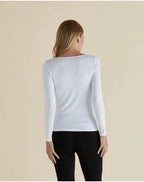 Betty Basics | White - Kelli Long Sleeve Top