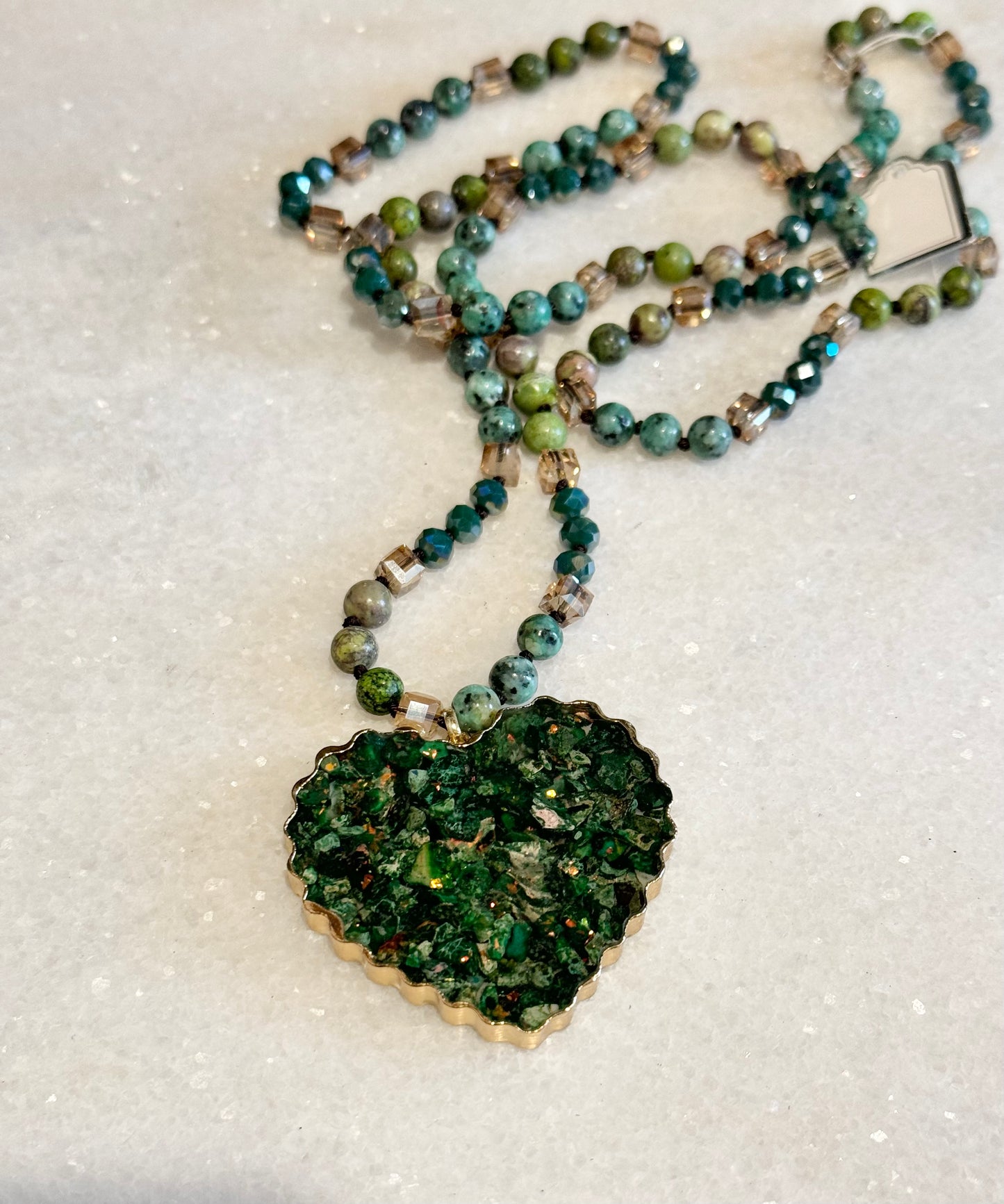 The Cottage Collection | Dalia Necklace - Green