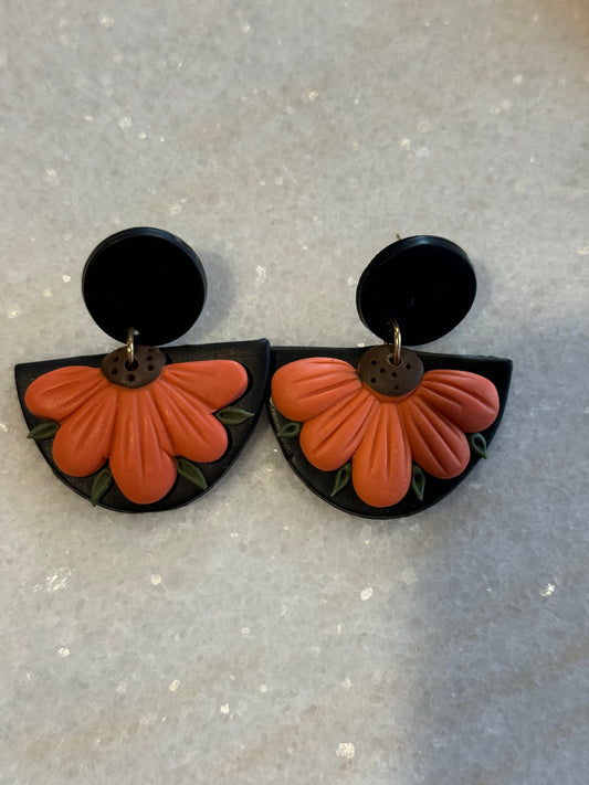 The Cottage Collection | Zaya Earrings - Black Amber