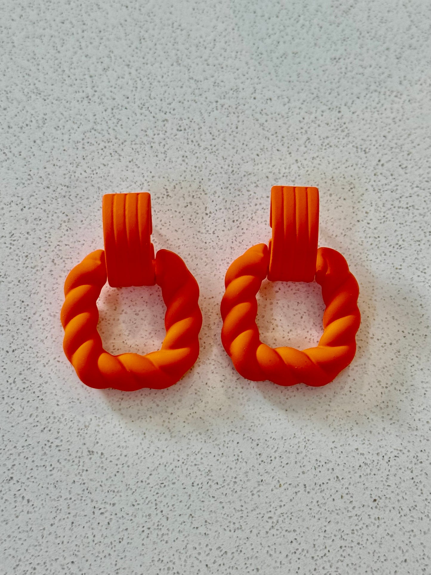 The Cottage Collection | Twists - Orange - Earrings