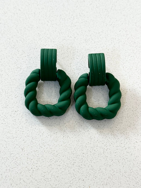 The Cottage Collection | Twists - Green - Earrings