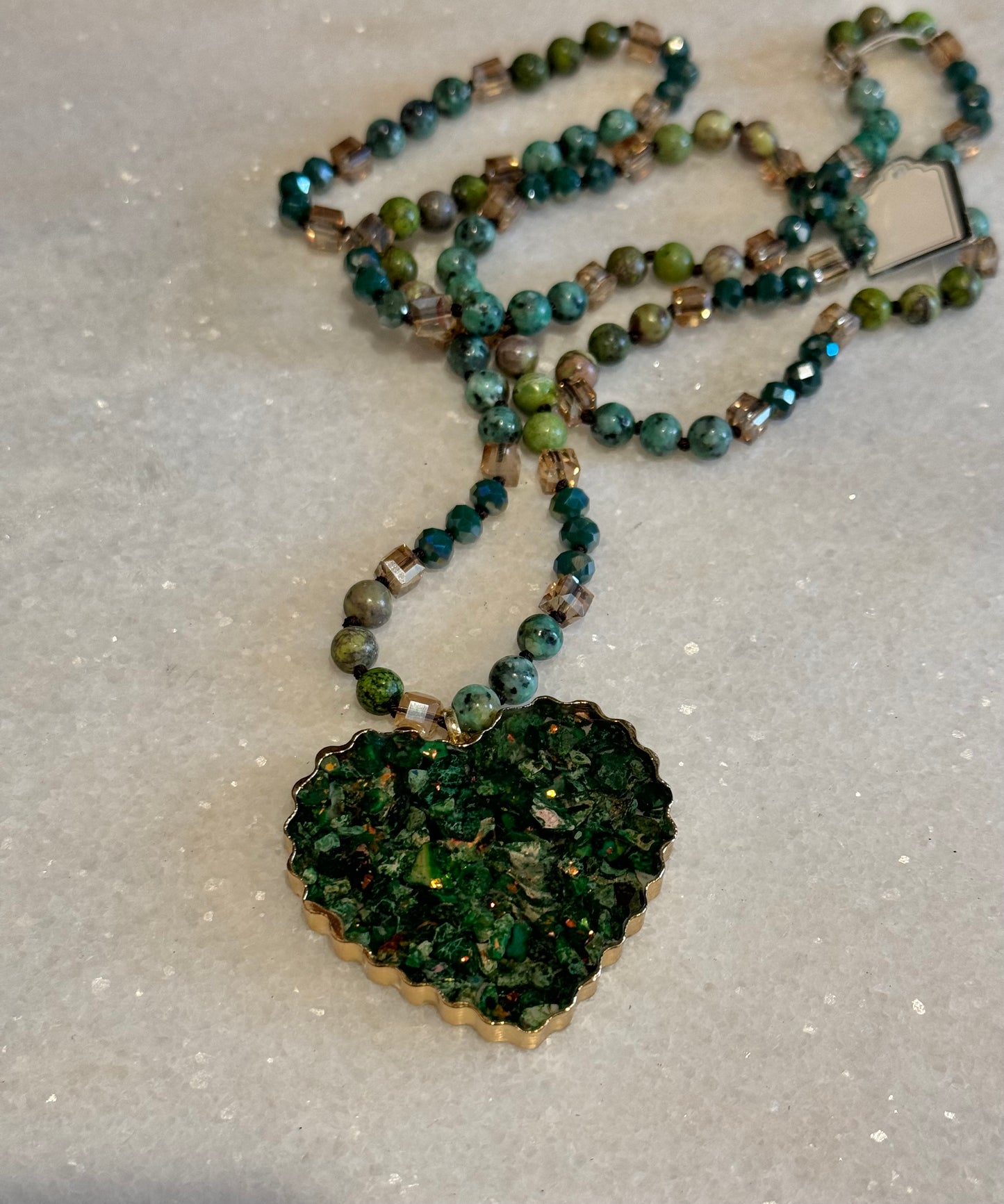 The Cottage Collection | Dalia Necklace - Green