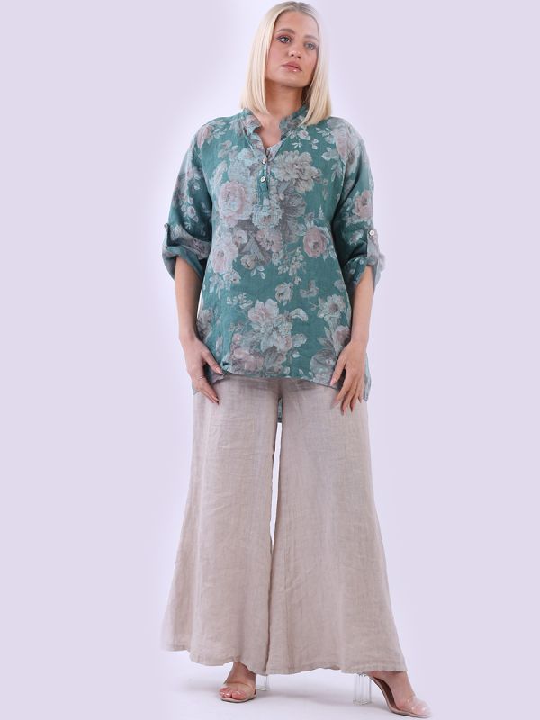 The Cottage Collection | Ocean Blue - Hazel Linen Top