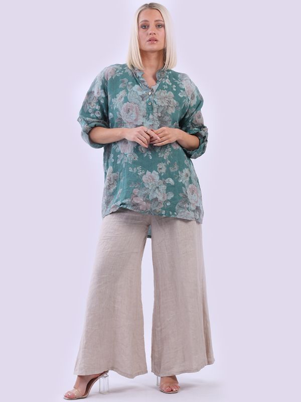 The Cottage Collection | Ocean Blue - Hazel Linen Top