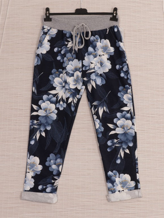 The Cottage Collection | Navy Floral - Darcy Joggers