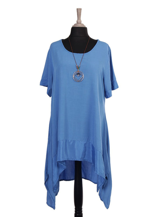 The Cottage Collection | Denim Hilary Silk Hem Dress