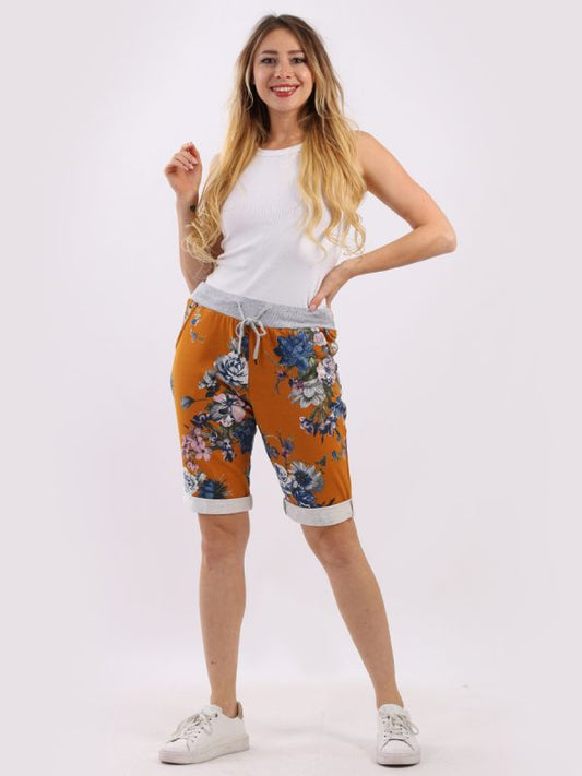 Floral Jogger Shorts The Cottage Collection