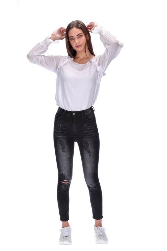 Augustine | Black - Beckett High Waisted Jean