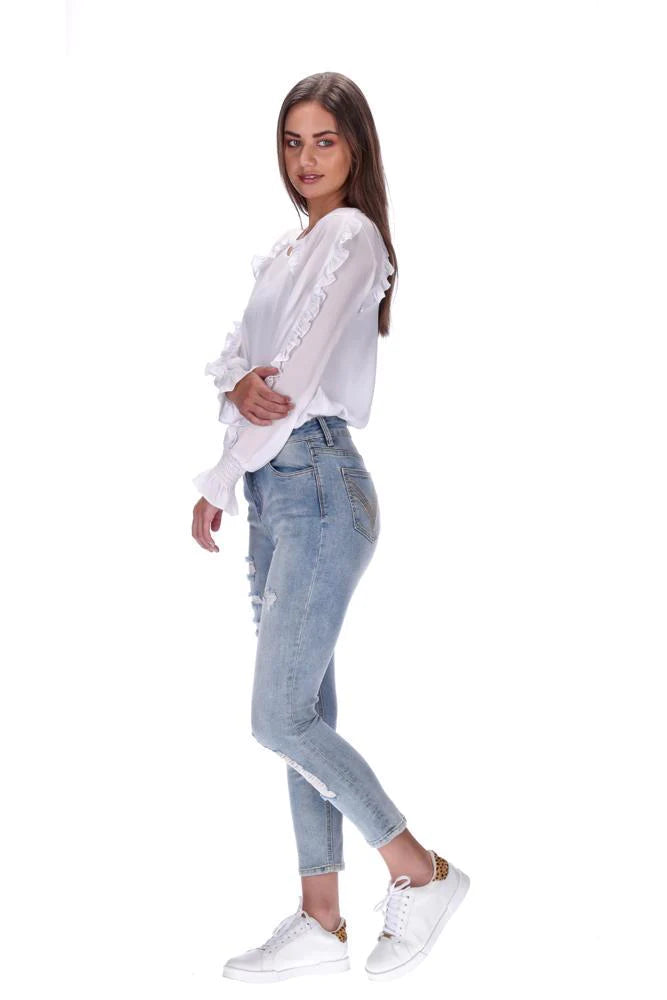 Augustine | Light Denim - Cassius Highwaisted Jean