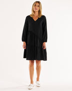 Betty Basics | Black - Tenley Tiered Dress