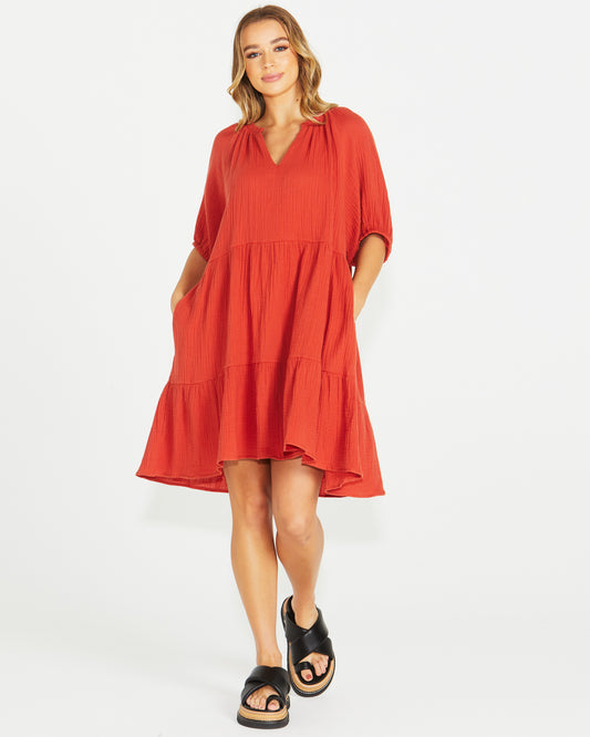 Sass - Henny Dress - Terracotta