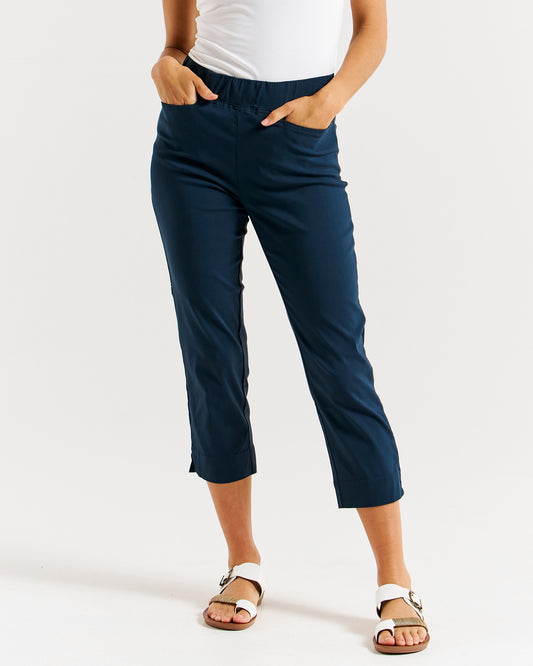 Betty Basics | Navy Bengaline Pants