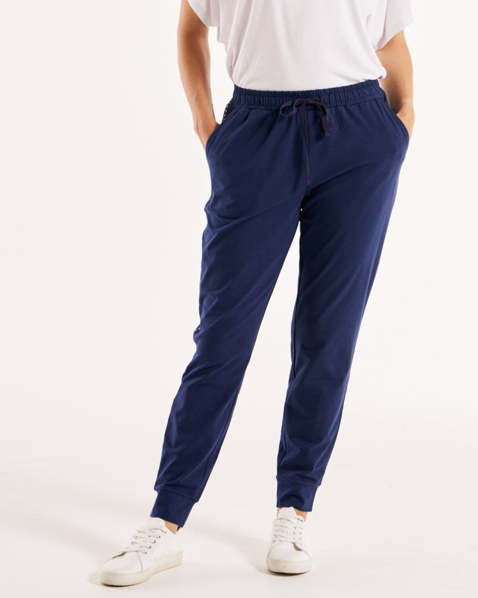 Betty Basics | Navy Star - Heidi Pant