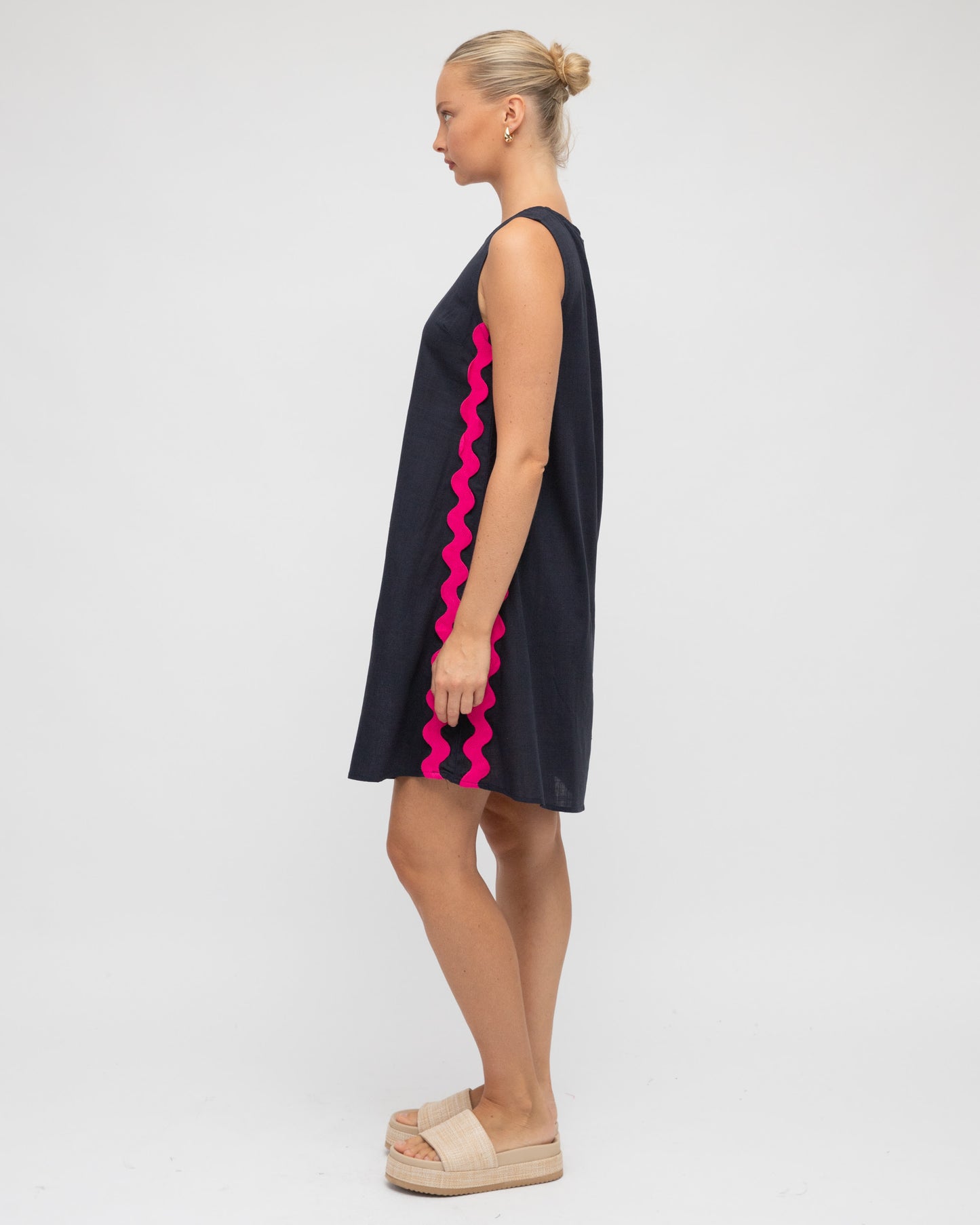 Label of Love | Kate Dress - Navy/Pink