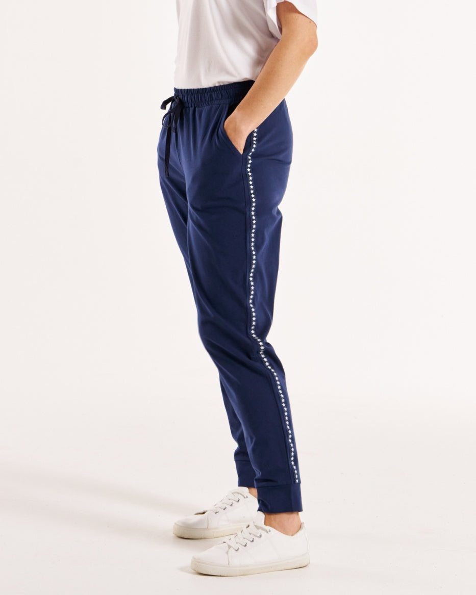 Betty Basics | Navy Star - Heidi Pant