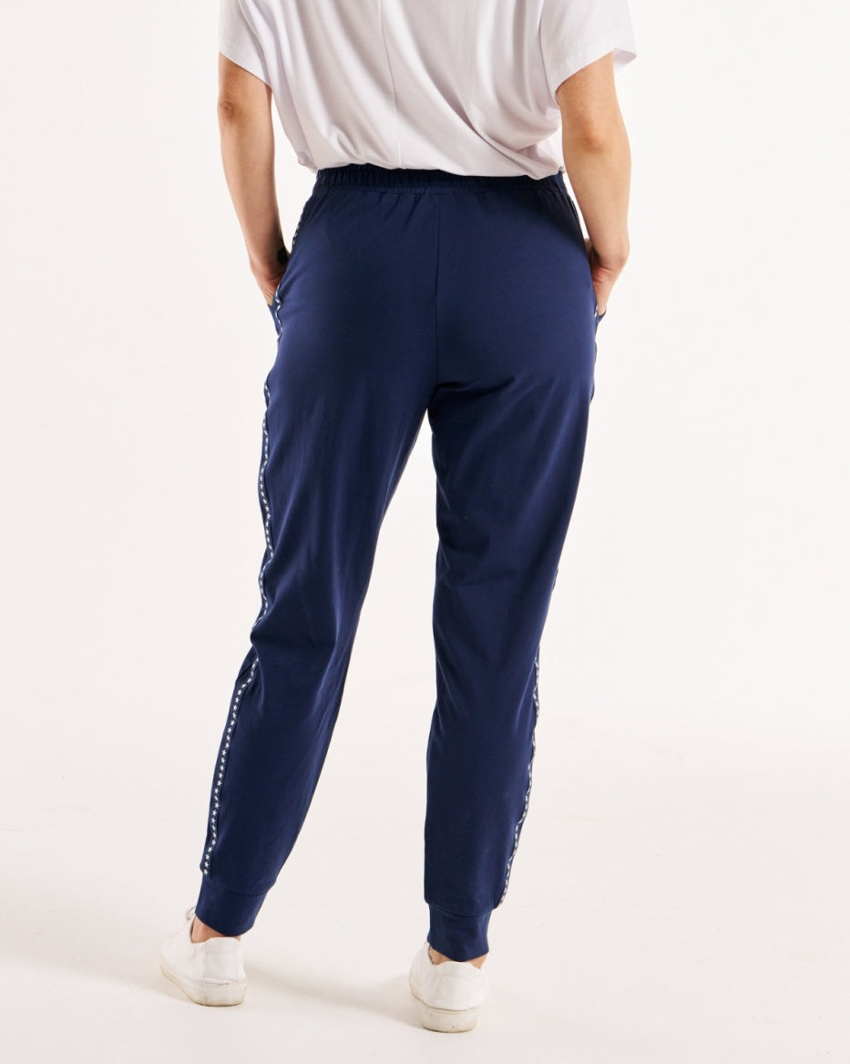 Betty Basics | Navy Star - Heidi Pant