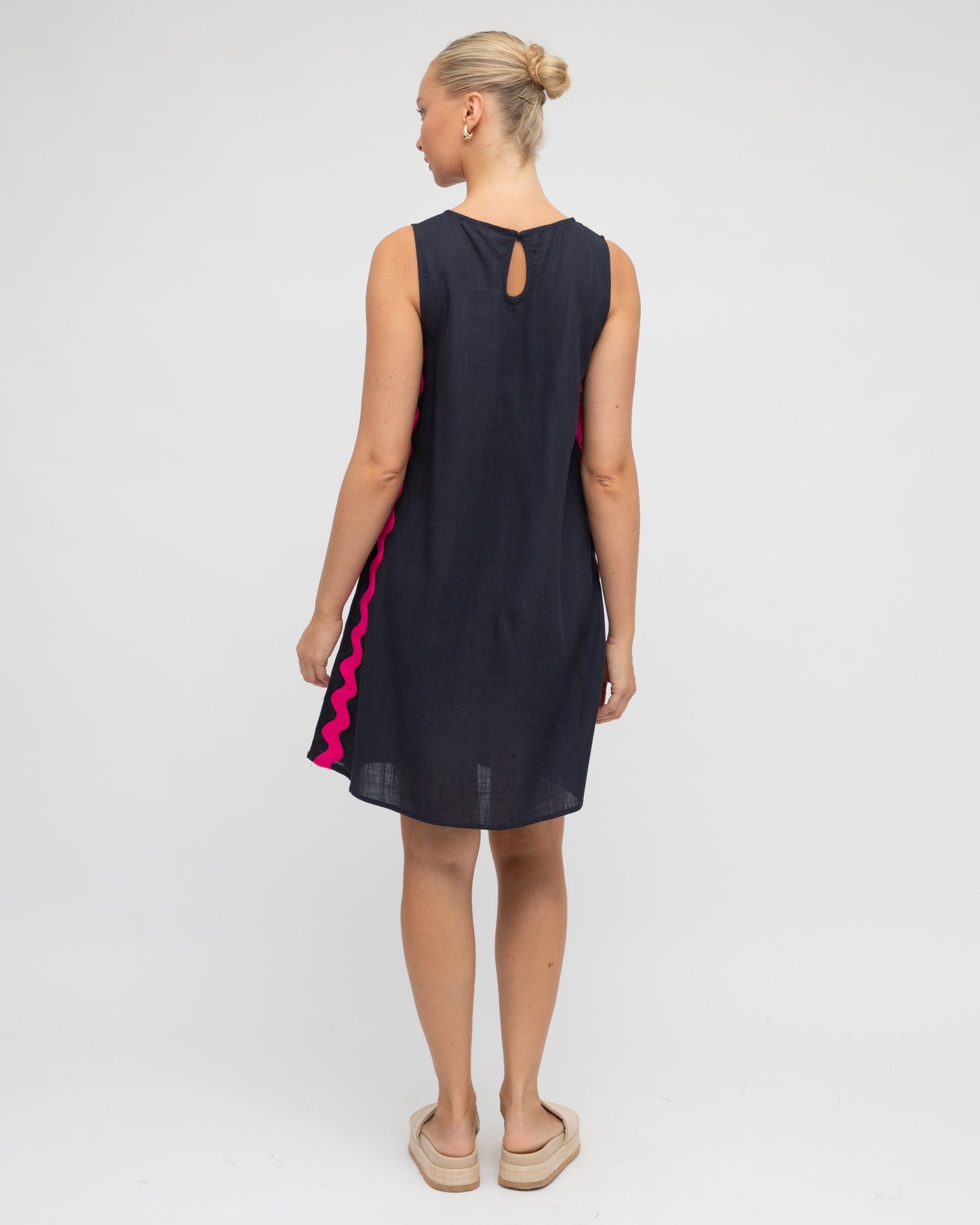 Label of Love | Kate Dress - Navy/Pink