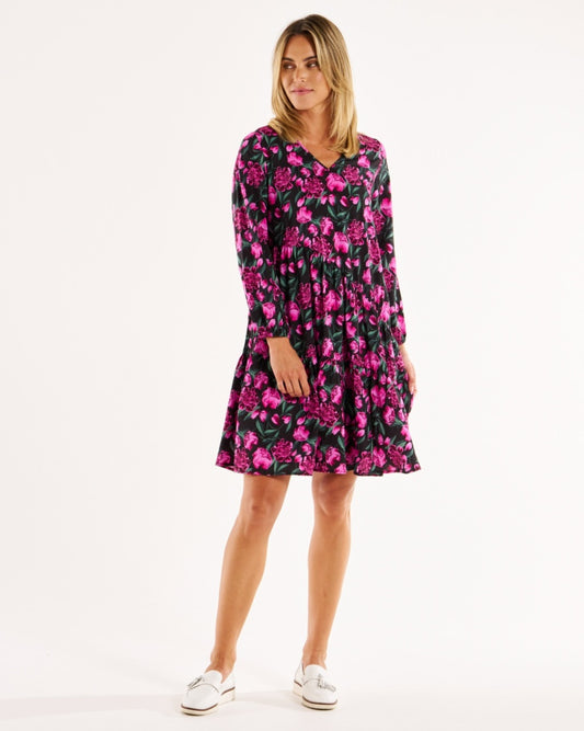 Betty Basics | Floral Print - Tenley Tiered Dress