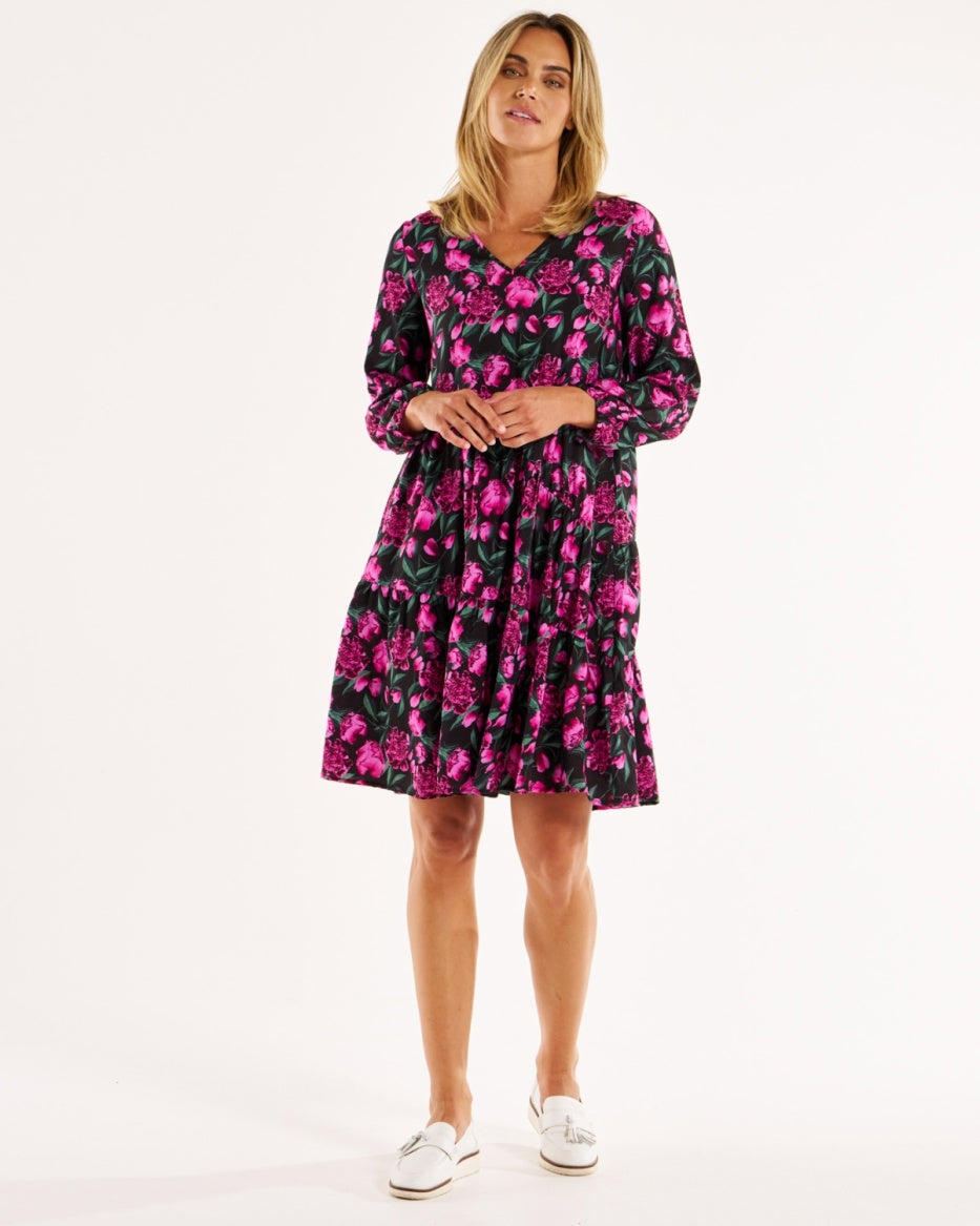 Betty Basics | Floral Print - Tenley Tiered Dress