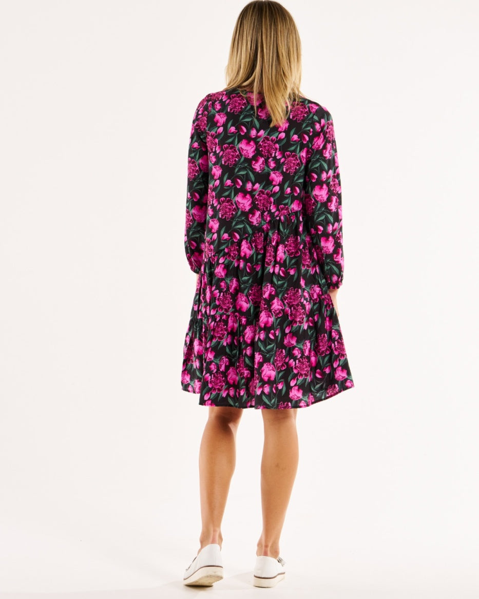 Betty Basics | Floral Print - Tenley Tiered Dress