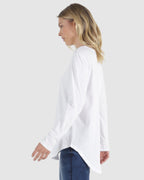 Betty Basics | White Megan Long Sleeve