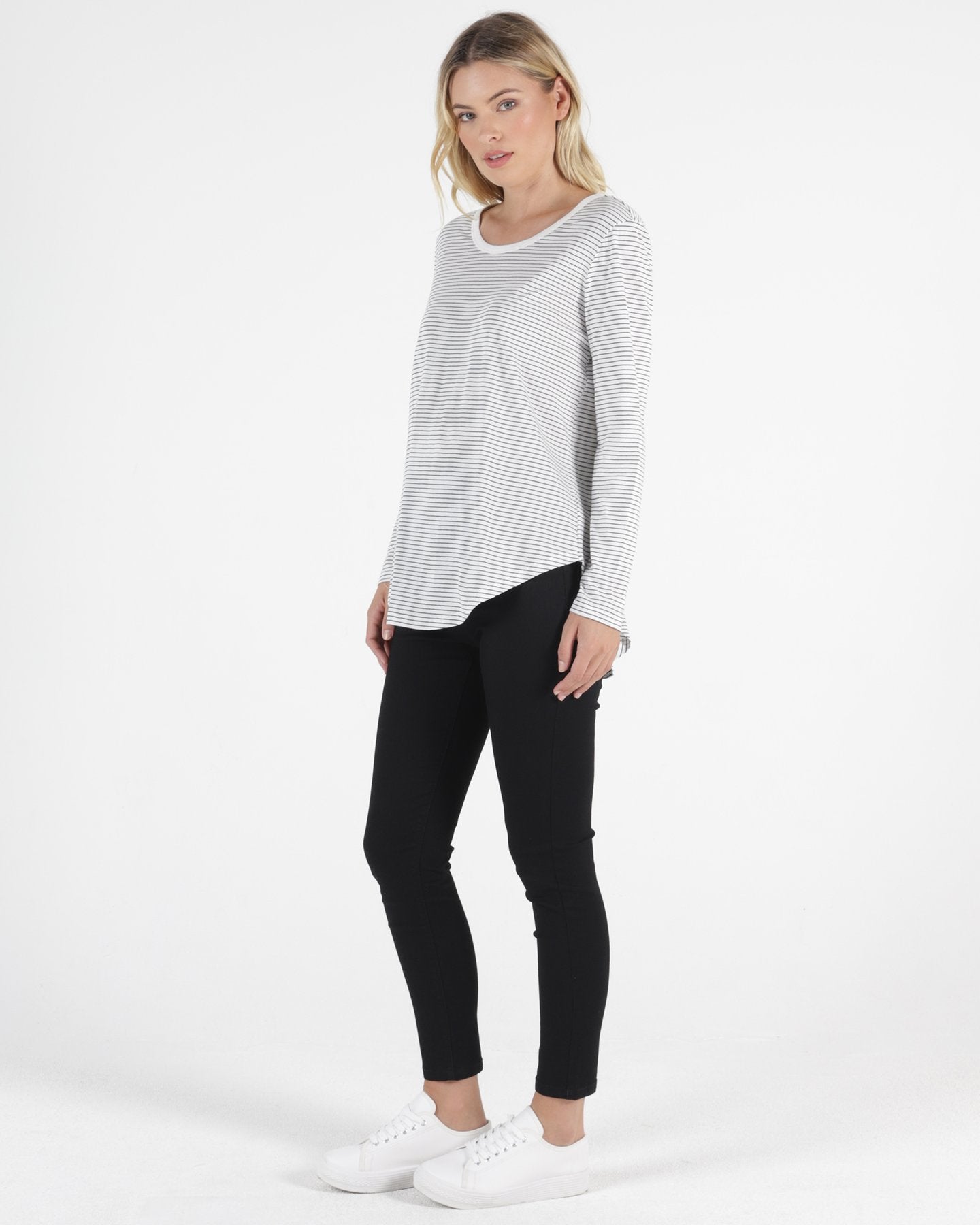 Betty Basics Stripe Megan Long Sleeve