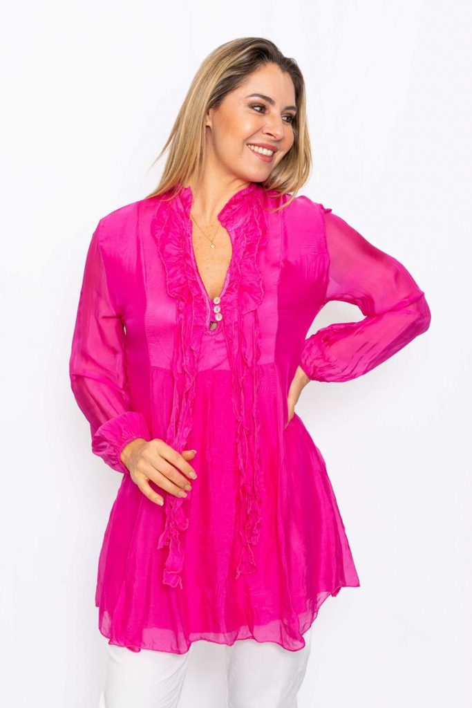 Romantic Silk Tunic The Italian Closet