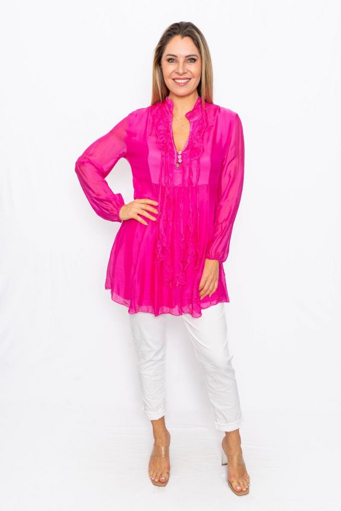 Romantic Silk Tunic The Italian Closet