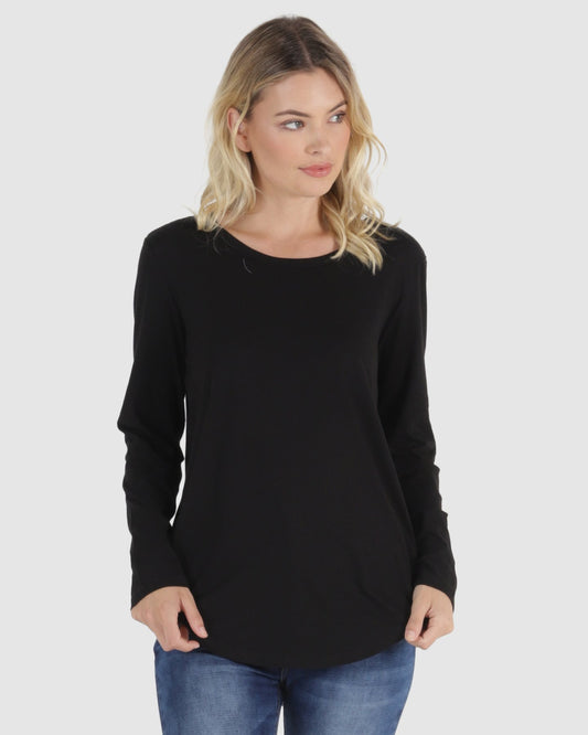 Betty Basics | Black Megan Long Sleeve