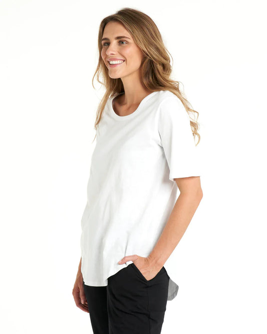 White Ariana Tee Betty Basics