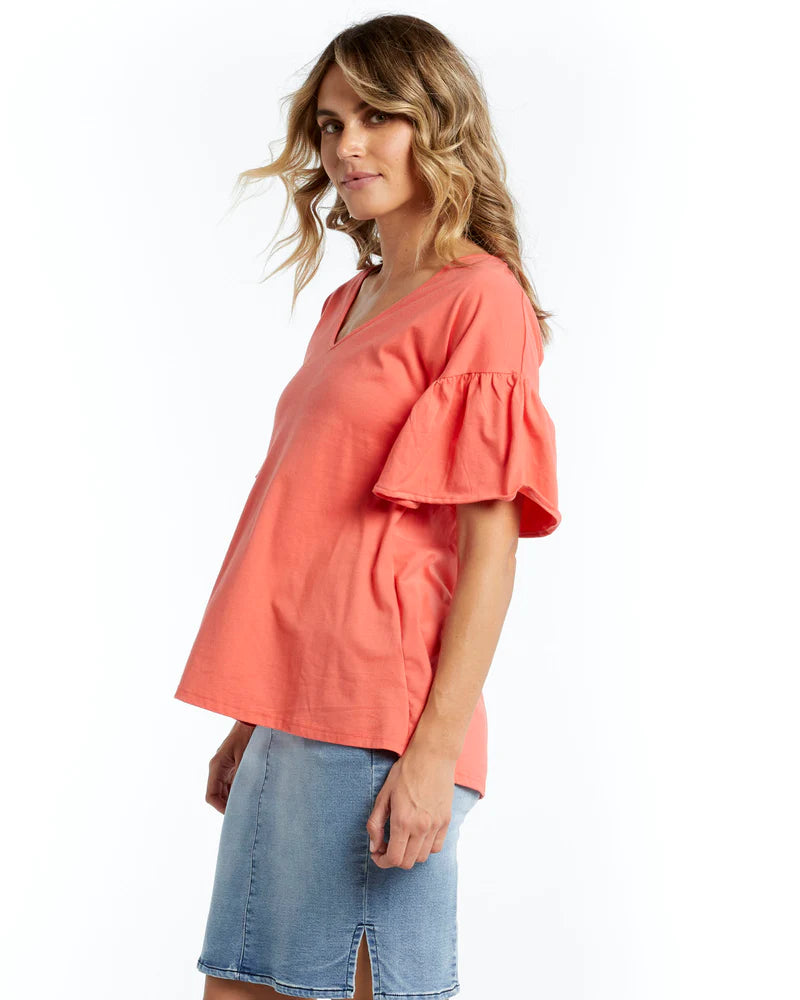 Strawberry Frill Top