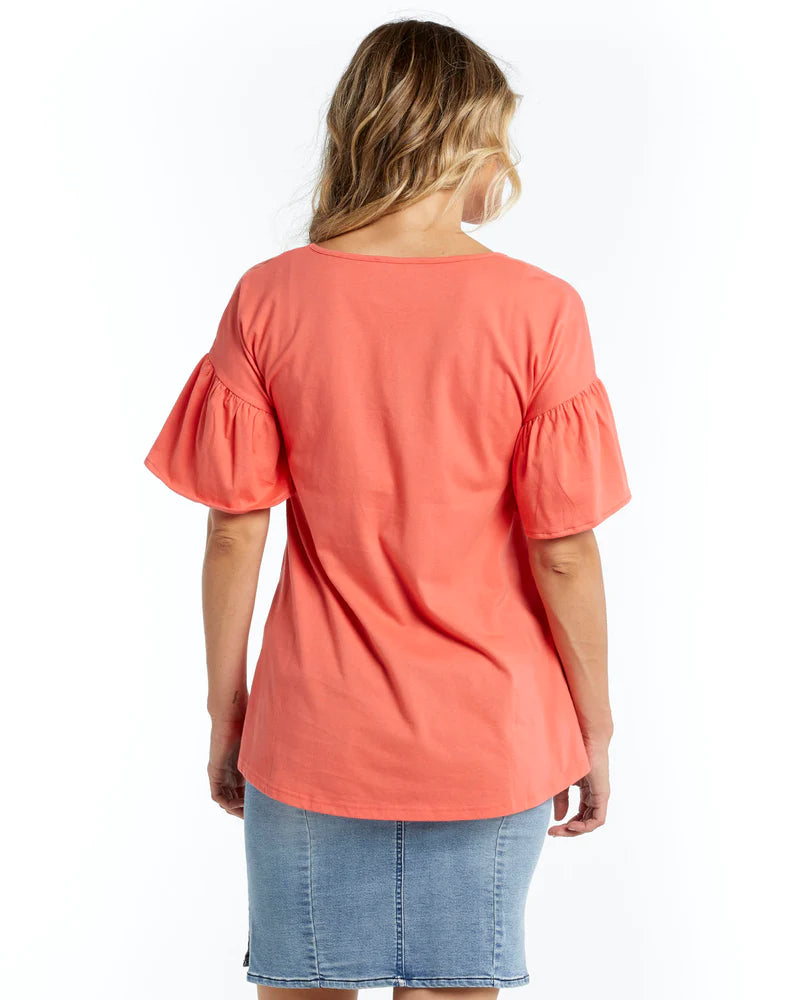 Strawberry Alessi Frill Top Betty Basics