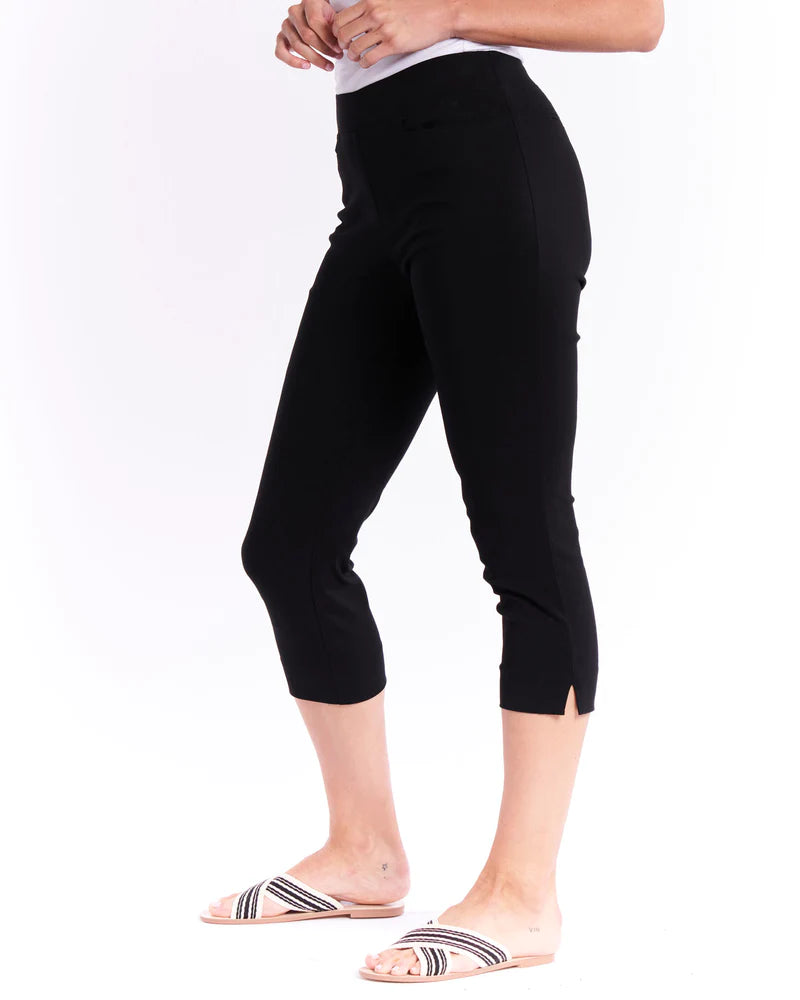 Black Crop Bengaline Pant