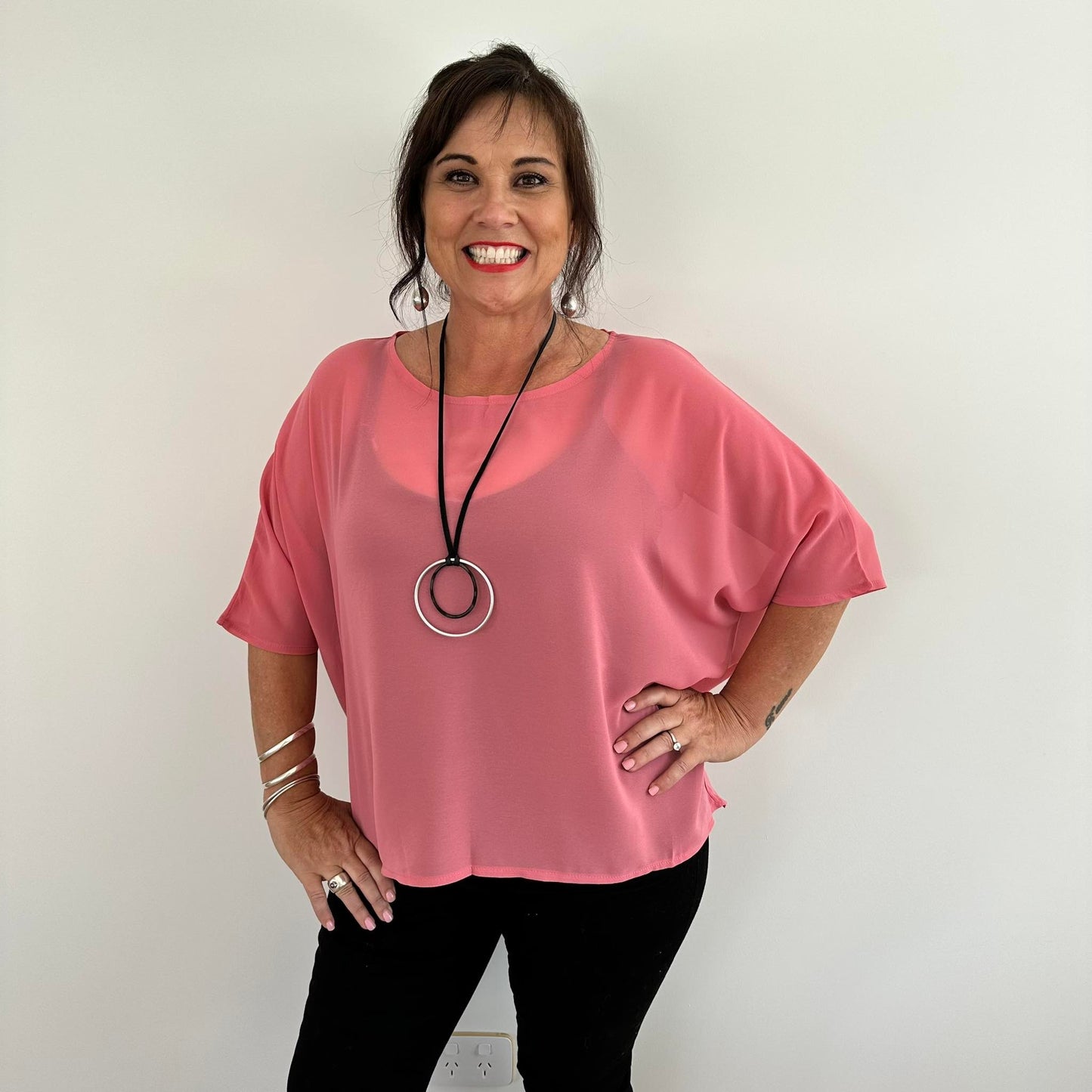 The Cottage Collection | Rose Pink Jane Sheer Top