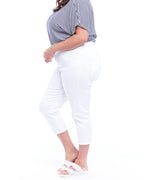 White Maisie Capri Jean