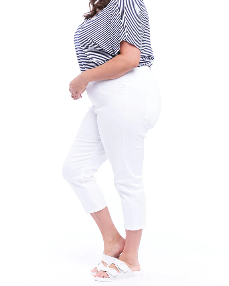 White Maisie Capri Jean
