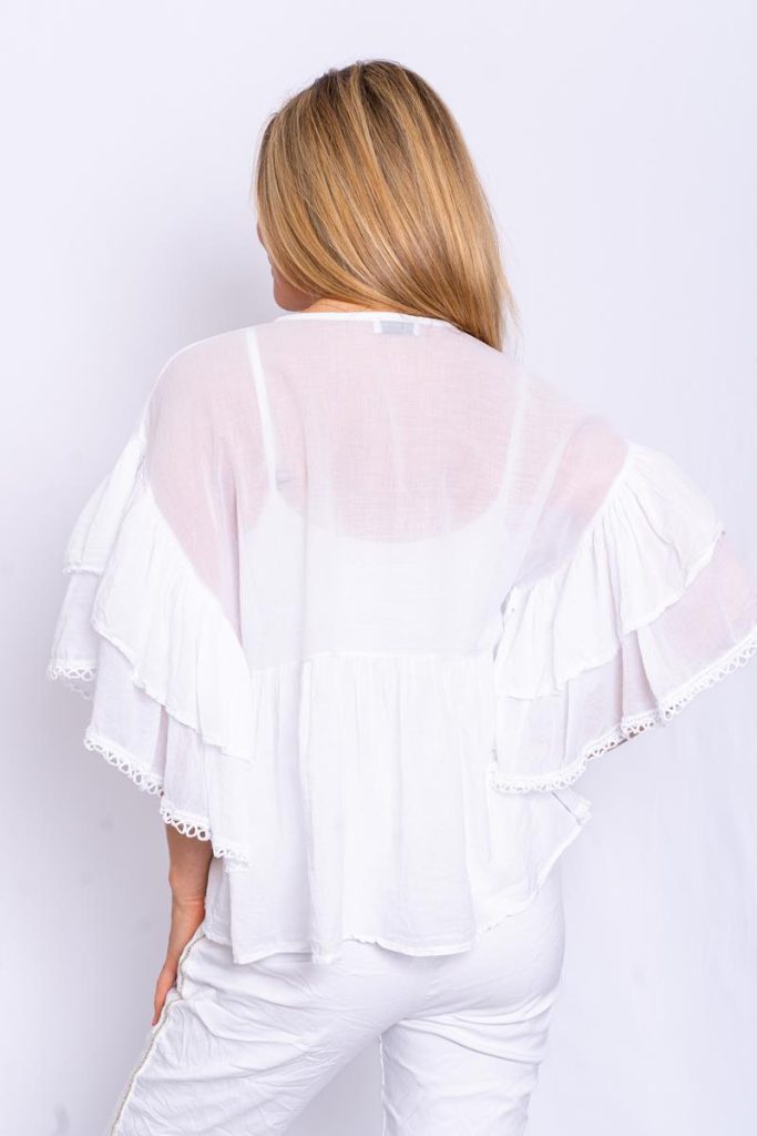 The Italian Closet | White Santa Maria Top