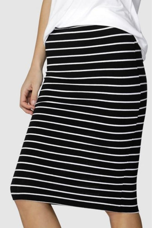 Betty Basics | Stripe Alicia Skirt